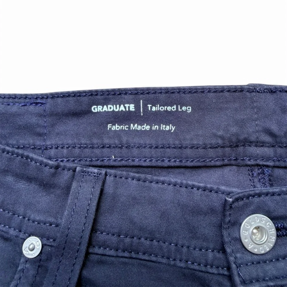 AG Graduate Jeans Mens 34 Navy Blue Slim Tapered 5-Pocket Inseam 32